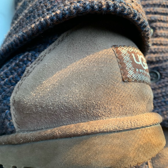 UGG Australia sweater boots deep purple, color with brown, blue - Picture 7 of 14